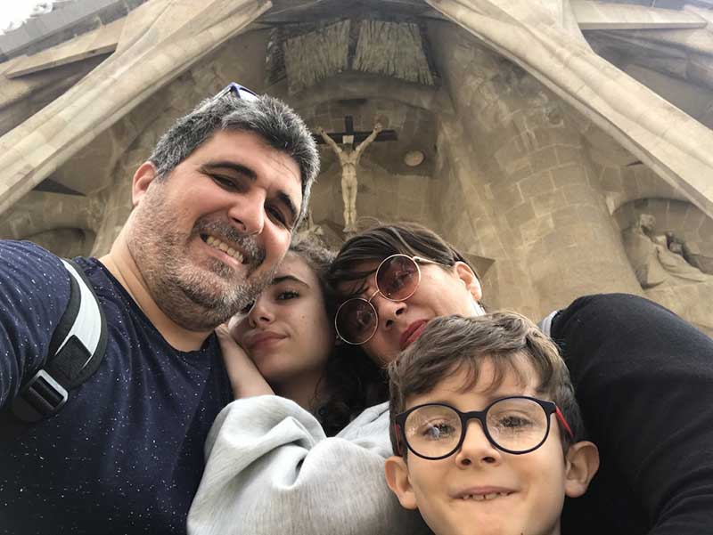 famiglia in fuga