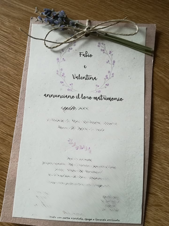 inviti matrimonio con lavanda