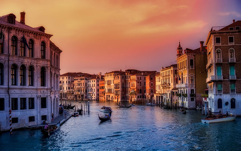 Venezia al tramonto